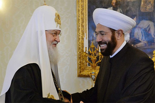 El Mufti Hassoun con el Patriarca Kirill El Gran Mufti de Siria se encuentra en Moscú con el Patriarca de toda Rusia
